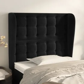 Headboard with black velvet ears 83x23x118/128 cm by vidaXL, Headboards and footboards - Ref: Foro24-3118422, Price: 75,37 €,...