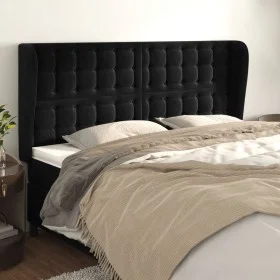 Kopfteil mit hellgrauen Samtohren 163x23x118/128 cm von vidaXL, Kopf- und Fußteile - Ref: Foro24-3118446, Preis: 129,28 €, Ra...