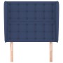 Kopfteil mit blauen Stoffohren 93x23x118/128 cm von vidaXL, Kopf- und Fußteile - Ref: Foro24-3118378, Preis: 80,99 €, Rabatt: %