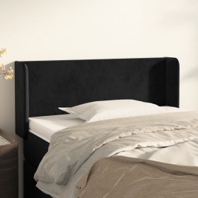Kopfteil aus schwarzem Samt, 93 x 16 x 78/88 cm von vidaXL, Kopf- und Fußteile - Ref: Foro24-3118526, Preis: 51,15 €, Rabatt: %