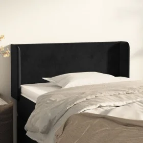 Kopfteil aus schwarzem Samt, 93 x 16 x 78/88 cm von vidaXL, Kopf- und Fußteile - Ref: Foro24-3118526, Preis: 50,84 €, Rabatt: %