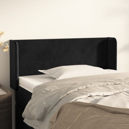 Kopfteil aus schwarzem Samt, 93 x 16 x 78/88 cm von vidaXL, Kopf- und Fußteile - Ref: Foro24-3118526, Preis: 51,15 €, Rabatt: %