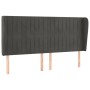 Kopfteil mit dunkelgrauen Samtohren 163x23x118/128 cm von vidaXL, Kopf- und Fußteile - Ref: Foro24-3118249, Preis: 129,08 €, ...