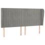 Kopfteil mit hellgrauen Samtohren 183x23x118/128 cm von vidaXL, Kopf- und Fußteile - Ref: Foro24-3118254, Preis: 135,87 €, Ra...