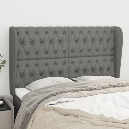 Kopfteil mit dunkelgrauen Stoffohren 163x23x118/128 cm von vidaXL, Kopf- und Fußteile - Ref: Foro24-3118299, Preis: 150,50 €,...
