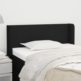 Black fabric headboard 93x16x78/88 cm by vidaXL, Headboards and footboards - Ref: Foro24-3118472, Price: 44,55 €, Discount: %