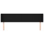 Cabecero de tela negro 163x16x78/88 cm de vidaXL, Cabeceros y pies de cama - Ref: Foro24-3118496, Precio: 63,02 €, Descuento: %