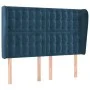 Headboard with dark blue velvet ears 147x23x118/128 cm by vidaXL, Headboards and footboards - Ref: Foro24-3118442, Price: 123...