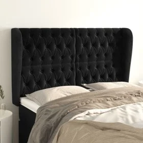 Kopfteil mit hellgrauen Samtohren 163x23x118/128 cm von vidaXL, Kopf- und Fußteile - Ref: Foro24-3118348, Preis: 178,73 €, Ra...