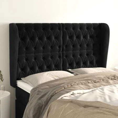 Kopfteil mit hellgrauen Samtohren 163x23x118/128 cm von vidaXL, Kopf- und Fußteile - Ref: Foro24-3118348, Preis: 178,73 €, Ra...