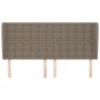 Kopfteil mit Ohren aus taupegrauem Stoff, 183 x 23 x 118/128 cm von vidaXL, Kopf- und Fußteile - Ref: Foro24-3118408, Preis: ...