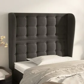 Kopfteil mit dunkelgrauen Samtohren 103x23x118/128 cm von vidaXL, Kopf- und Fußteile - Ref: Foro24-3118433, Preis: 70,86 €, R...