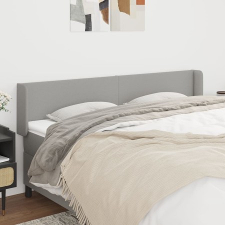 Kopfteil aus hellgrauem Stoff, 183 x 16 x 78/88 cm von vidaXL, Kopf- und Fußteile - Ref: Foro24-3118502, Preis: 69,03 €, Raba...