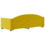 Sofá cama nido terciopelo amarillo 80x200 cm