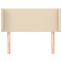Cabecero de tela color crema 83x16x78/88 cm de vidaXL, Cabeceros y pies de cama - Ref: Foro24-3118467, Precio: 50,58 €, Descu...