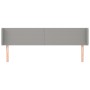 Kopfteil aus hellgrauem Stoff, 183 x 16 x 78/88 cm von vidaXL, Kopf- und Fußteile - Ref: Foro24-3118502, Preis: 69,03 €, Raba...