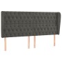 Kopfteil mit dunkelgrauen Samtohren 183x23x118/128 cm von vidaXL, Kopf- und Fußteile - Ref: Foro24-3118353, Preis: 143,66 €, ...