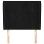 Cabecero con orejas de terciopelo negro 103x23x118/128 cm de vidaXL, Cabeceros y pies de cama - Ref: Foro24-3118238, Precio: ...