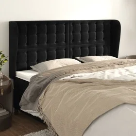 Headboard with light gray velvet ears 183x23x118/128 cm by vidaXL, Headboards and footboards - Ref: Foro24-3118452, Price: 13...