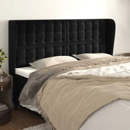 Headboard with light gray velvet ears 183x23x118/128 cm by vidaXL, Headboards and footboards - Ref: Foro24-3118452, Price: 13...