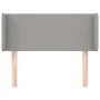 Light gray fabric headboard 103x16x78/88 cm by vidaXL, Headboards and footboards - Ref: Foro24-3118478, Price: 40,84 €, Disco...