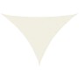 Toldo de vela triangular tela Oxford color crema 5x7x7 m