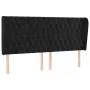 Cabecero con orejas de terciopelo gris claro 183x23x118/128 cm de vidaXL, Cabeceros y pies de cama - Ref: Foro24-3118354, Pre...