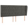 Kopfteil mit dunkelgrauen Samtohren 203x23x118/128 cm von vidaXL, Kopf- und Fußteile - Ref: Foro24-3118359, Preis: 155,85 €, ...