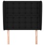 Headboard with black fabric ears 93x23x118/128 cm by vidaXL, Headboards and footboards - Ref: Foro24-3118374, Price: 76,18 €,...