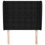 Headboard with black fabric ears 93x23x118/128 cm by vidaXL, Headboards and footboards - Ref: Foro24-3118374, Price: 77,68 €,...