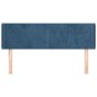 Dunkelblaues Samtkopfteil 147x16x78/88 cm von vidaXL, Kopf- und Fußteile - Ref: Foro24-3118540, Preis: 63,22 €, Rabatt: %