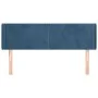 Dunkelblaues Samtkopfteil 147x16x78/88 cm von vidaXL, Kopf- und Fußteile - Ref: Foro24-3118540, Preis: 61,93 €, Rabatt: %