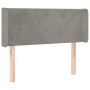 Hellgraues Samtkopfteil 83x16x78/88 cm von vidaXL, Kopf- und Fußteile - Ref: Foro24-3118518, Preis: 41,36 €, Rabatt: %