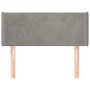 Hellgraues Samtkopfteil 83x16x78/88 cm von vidaXL, Kopf- und Fußteile - Ref: Foro24-3118518, Preis: 41,36 €, Rabatt: %