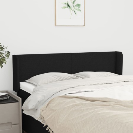 Kopfteil aus schwarzem Stoff, 147 x 16 x 78/88 cm von vidaXL, Kopf- und Fußteile - Ref: Foro24-3118488, Preis: 57,87 €, Rabat...
