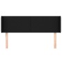 Cabecero de tela negro 147x16x78/88 cm de vidaXL, Cabeceros y pies de cama - Ref: Foro24-3118488, Precio: 57,72 €, Descuento: %