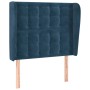 Kopfteil mit dunkelblauen Samtohren 83x23x118/128 cm von vidaXL, Kopf- und Fußteile - Ref: Foro24-3118424, Preis: 94,42 €, Ra...