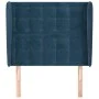 Headboard with dark blue velvet ears 83x23x118/128 cm by vidaXL, Headboards and footboards - Ref: Foro24-3118424, Price: 94,4...