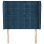 Kopfteil mit dunkelblauen Samtohren 83x23x118/128 cm von vidaXL, Kopf- und Fußteile - Ref: Foro24-3118424, Preis: 94,42 €, Ra...