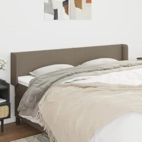 Taupe gray fabric headboard 163x16x78/88 cm by vidaXL, Headboards and footboards - Ref: Foro24-3118498, Price: 77,90 €, Disco...