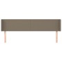 Taupe gray fabric headboard 163x16x78/88 cm by vidaXL, Headboards and footboards - Ref: Foro24-3118498, Price: 77,10 €, Disco...