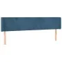 Dunkelblaues Samtkopfteil 163x16x78/88 cm von vidaXL, Kopf- und Fußteile - Ref: Foro24-3118546, Preis: 70,71 €, Rabatt: %