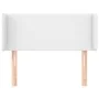 Cabecero de cuero sintético blanco 83x16x78/88 cm de vidaXL, Cabeceros y pies de cama - Ref: Foro24-3118561, Precio: 45,35 €,...