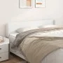 Cabecero de cuero sintético blanco 183x16x78/88 cm de vidaXL, Cabeceros y pies de cama - Ref: Foro24-3118591, Precio: 86,33 €...