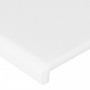 Cabecero de cuero sintético blanco 183x16x78/88 cm de vidaXL, Cabeceros y pies de cama - Ref: Foro24-3118591, Precio: 89,48 €...