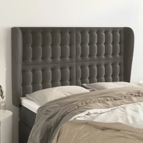 Headboard with dark gray velvet ears 147x23x118/128 cm by vidaXL, Headboards and footboards - Ref: Foro24-3118439, Price: 131...