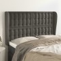 Kopfteil mit dunkelgrauen Samtohren 147x23x118/128 cm von vidaXL, Kopf- und Fußteile - Ref: Foro24-3118439, Preis: 135,45 €, ...