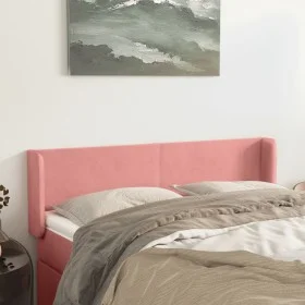 Rosa Samtkopfteil 147x16x78/88 cm von vidaXL, Kopf- und Fußteile - Ref: Foro24-3118541, Preis: 73,53 €, Rabatt: %