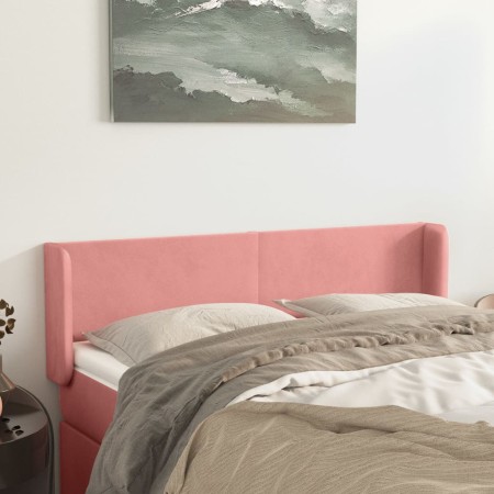 Rosa Samtkopfteil 147x16x78/88 cm von vidaXL, Kopf- und Fußteile - Ref: Foro24-3118541, Preis: 75,70 €, Rabatt: %