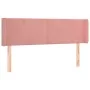 Cabecero de terciopelo rosa 147x16x78/88 cm de vidaXL, Cabeceros y pies de cama - Ref: Foro24-3118541, Precio: 73,28 €, Descu...